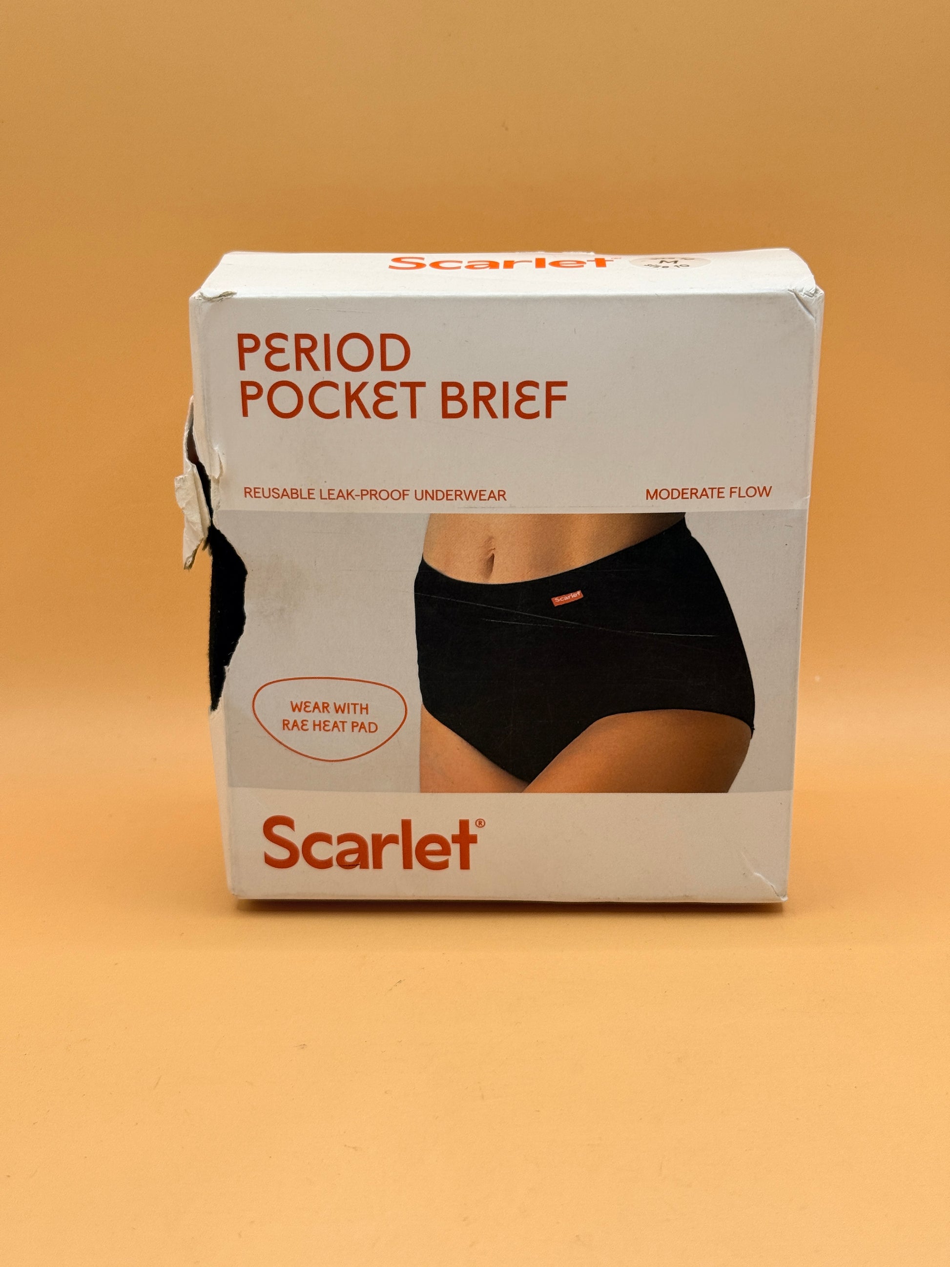 Scarlet Period Pocket Brief - Size M/10