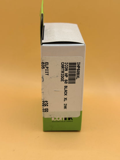 Icon Ink HP 60XL Black Remanufactured Ink Cartridge IHP60BXL