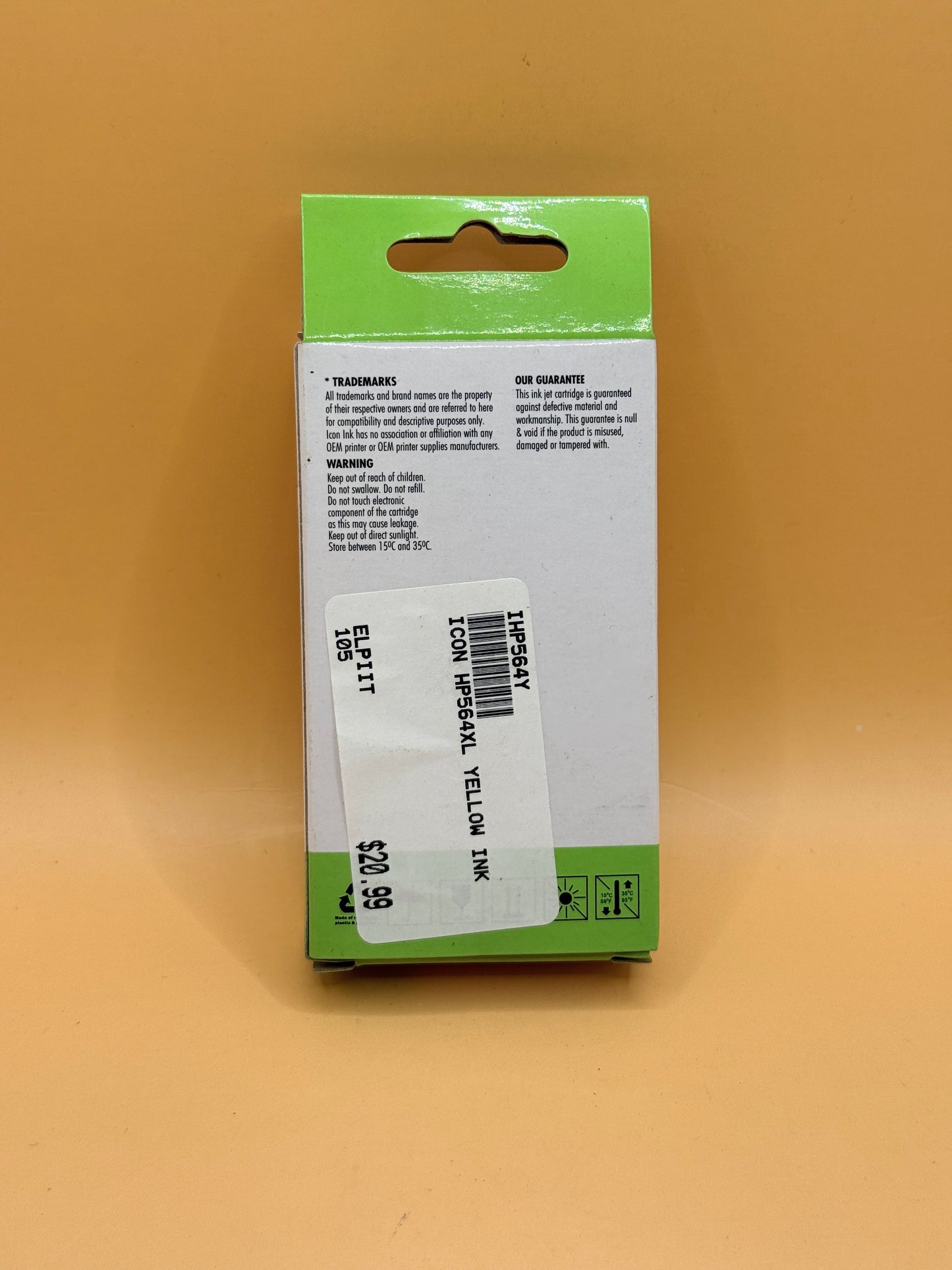 Icon Ink HP 564XL Yellow Replacement Ink Cartridge IHP564Y