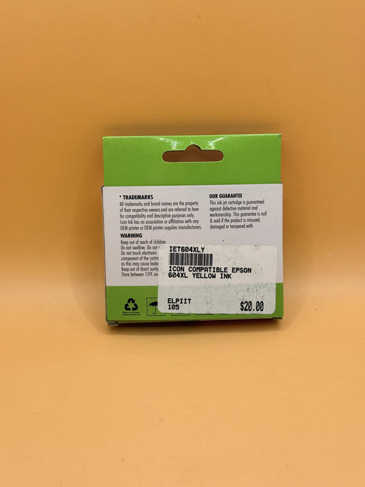 Icon Ink Epson 604XL Yellow Replacement Ink Cartridge IET604XLY