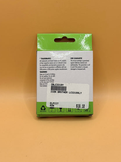 Icon Ink Brother LC3319XL Yellow Replacement Ink Cartridge IBLC3319Y