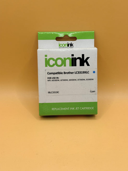 Icon Ink Brother LC3319XL Cyan Replacement Ink Cartridge IBLC3319C