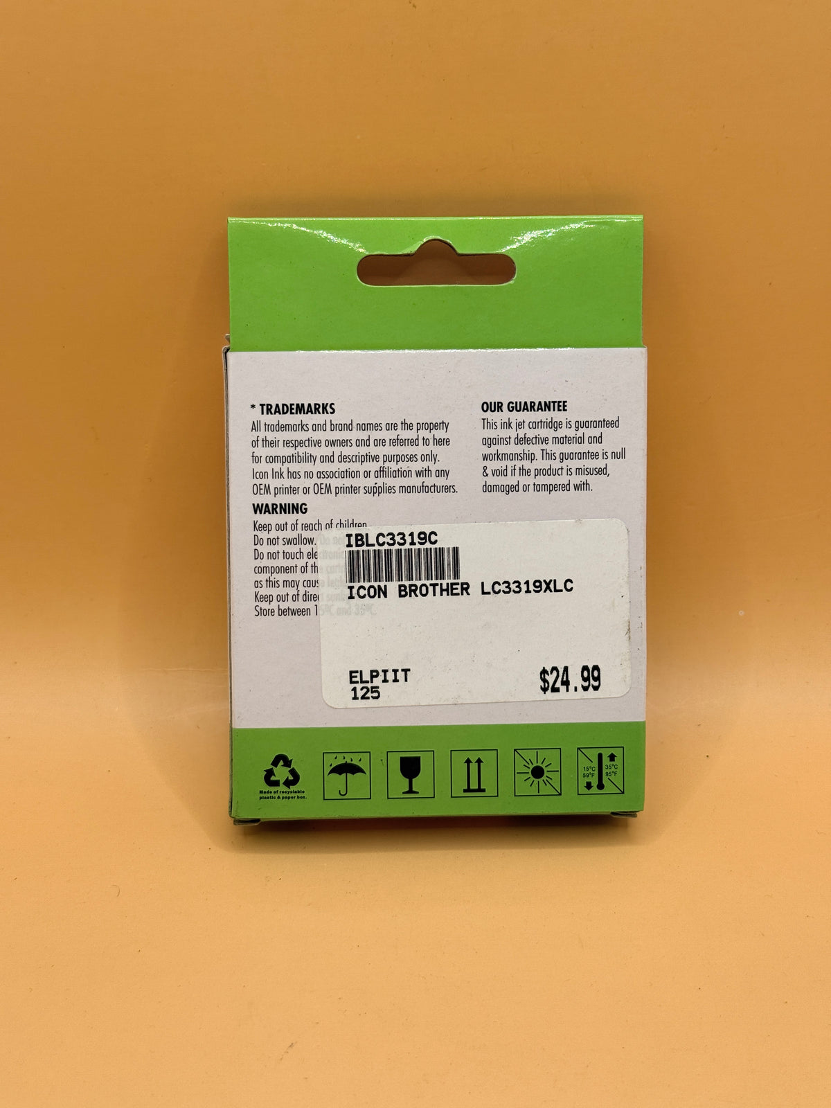 Icon Ink Brother LC3319XL Cyan Replacement Ink Cartridge IBLC3319C
