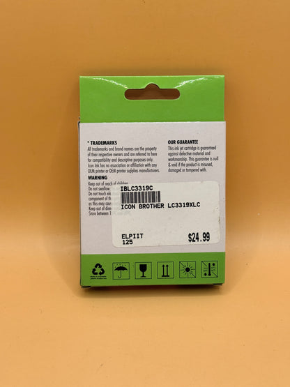 Icon Ink Brother LC3319XL Cyan Replacement Ink Cartridge IBLC3319C