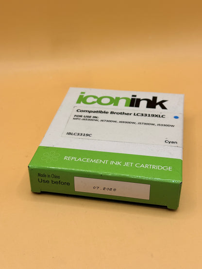 Icon Ink Brother LC3319XL Cyan Replacement Ink Cartridge IBLC3319C
