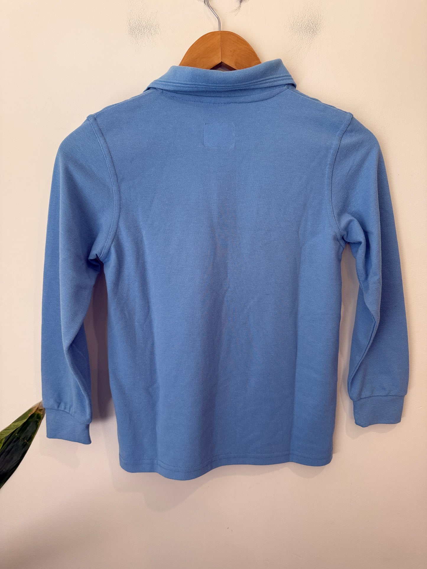 Schooltex Sky Blue Long Sleeve School Polo Shirt - Size 8yr
