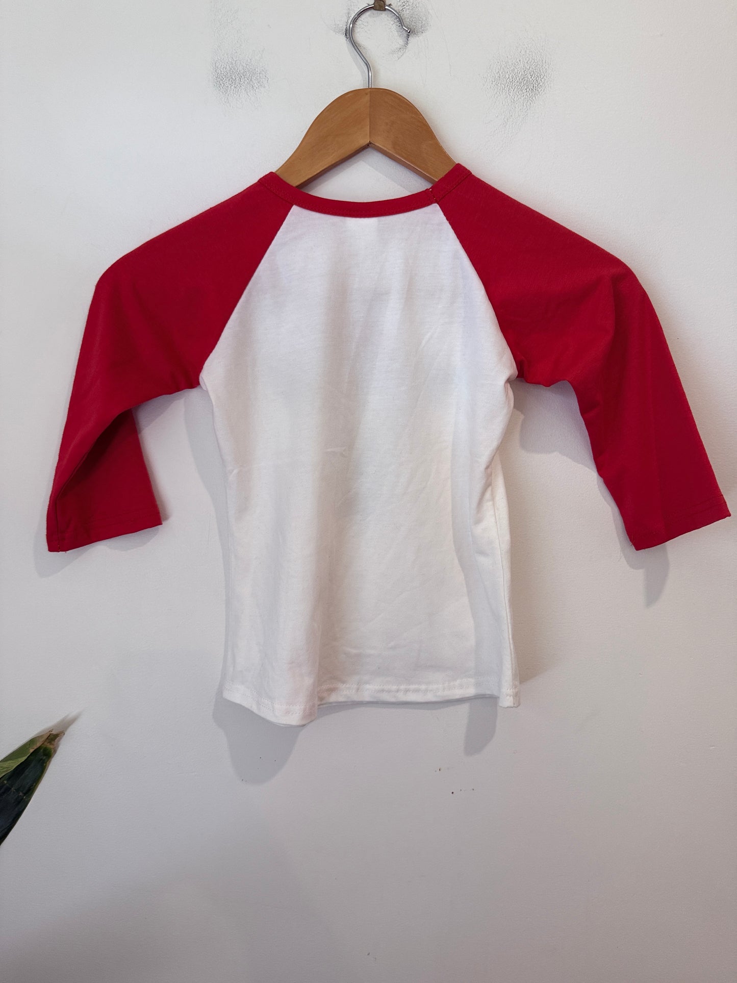 Cow Print Raglan Tee - Size 130 (approx. 6Y)