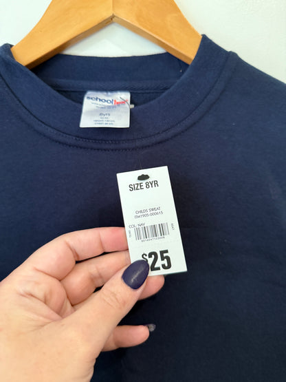 Schooltex Navy Childs Sweatshirt - Size 8yr