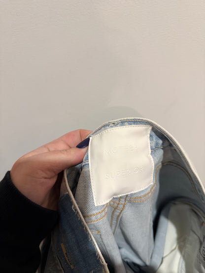 MOTHER High Waisted Rascal Slice Undone Hem Jeans – Size 30