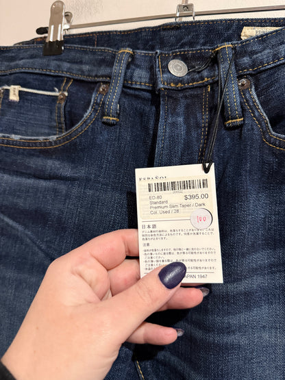 Edwin ED-80 Slim Tapered Selvedge Jeans – Size 28