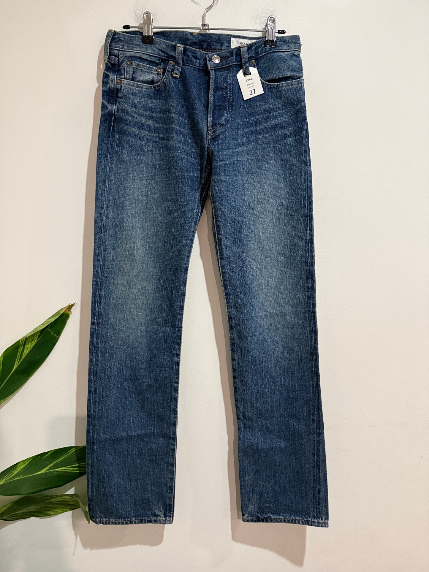 HYKE Used Wash Straight Jeans – Size 27