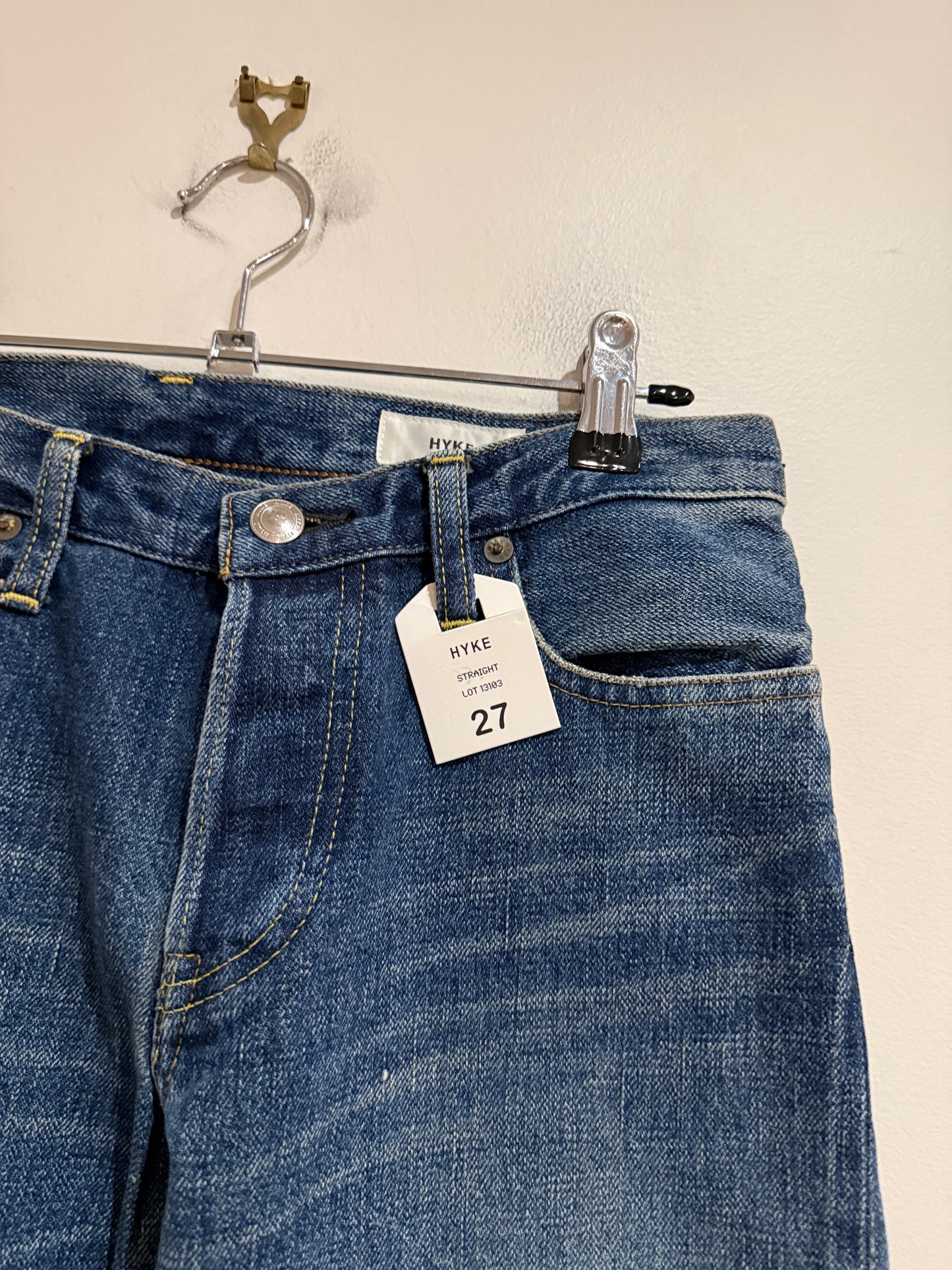 HYKE Used Wash Straight Jeans – Size 27