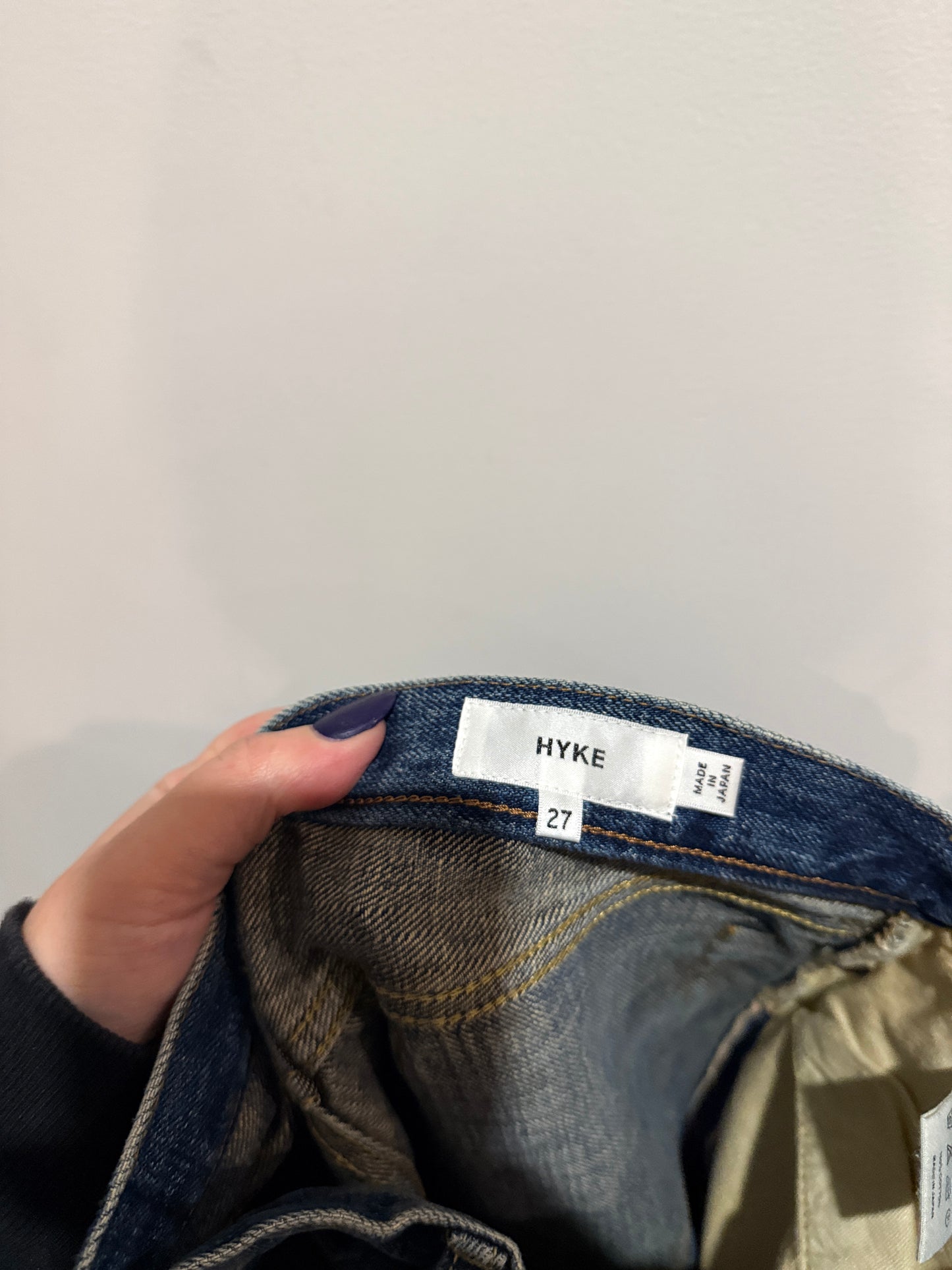 HYKE Used Wash Straight Jeans – Size 27