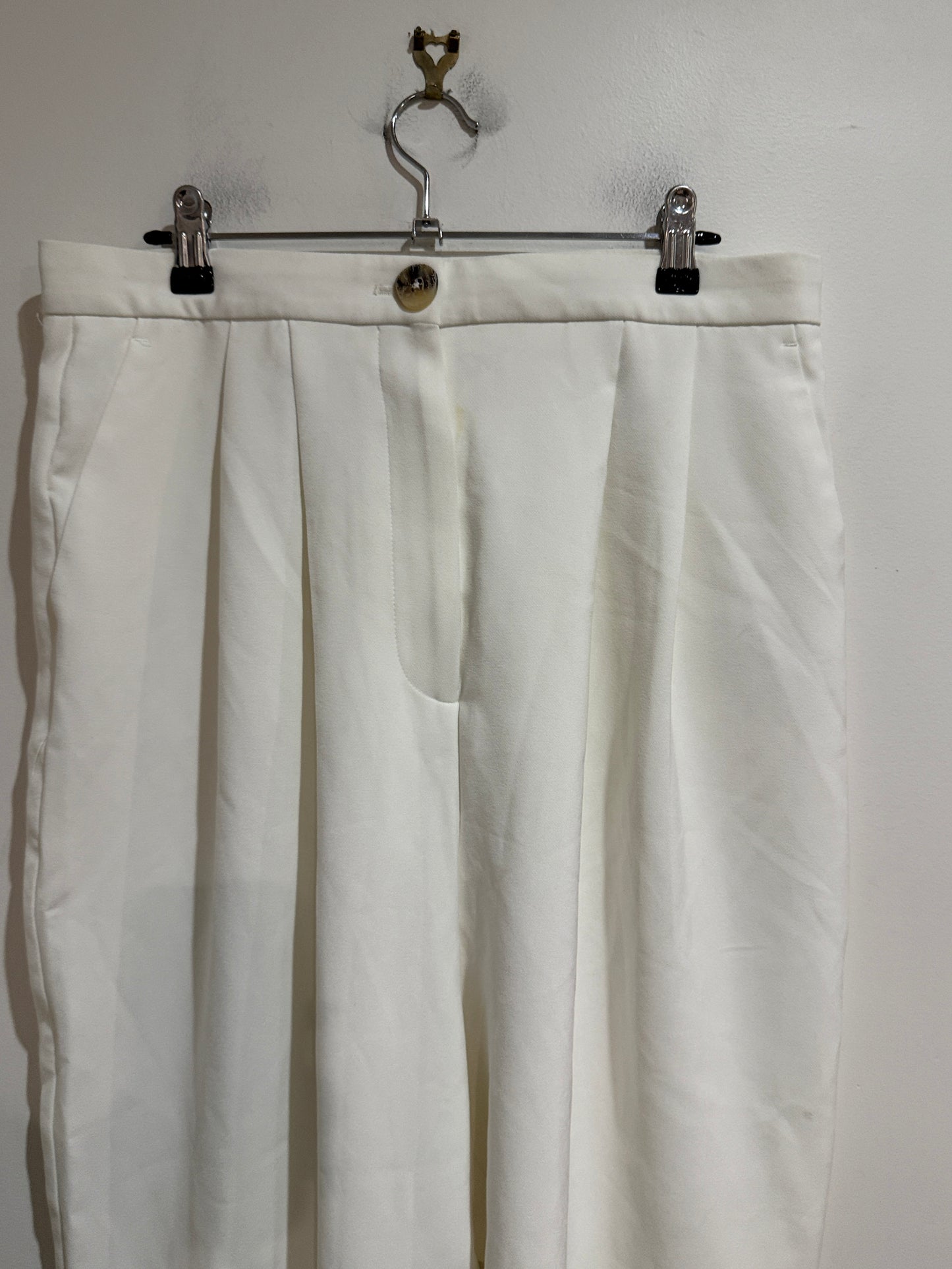 ASOS Pleated Wide-Leg Trousers – Size 14