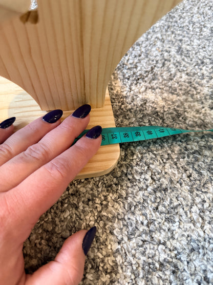 Wooden Cloud-Tier Pot Stand - Natural Pine