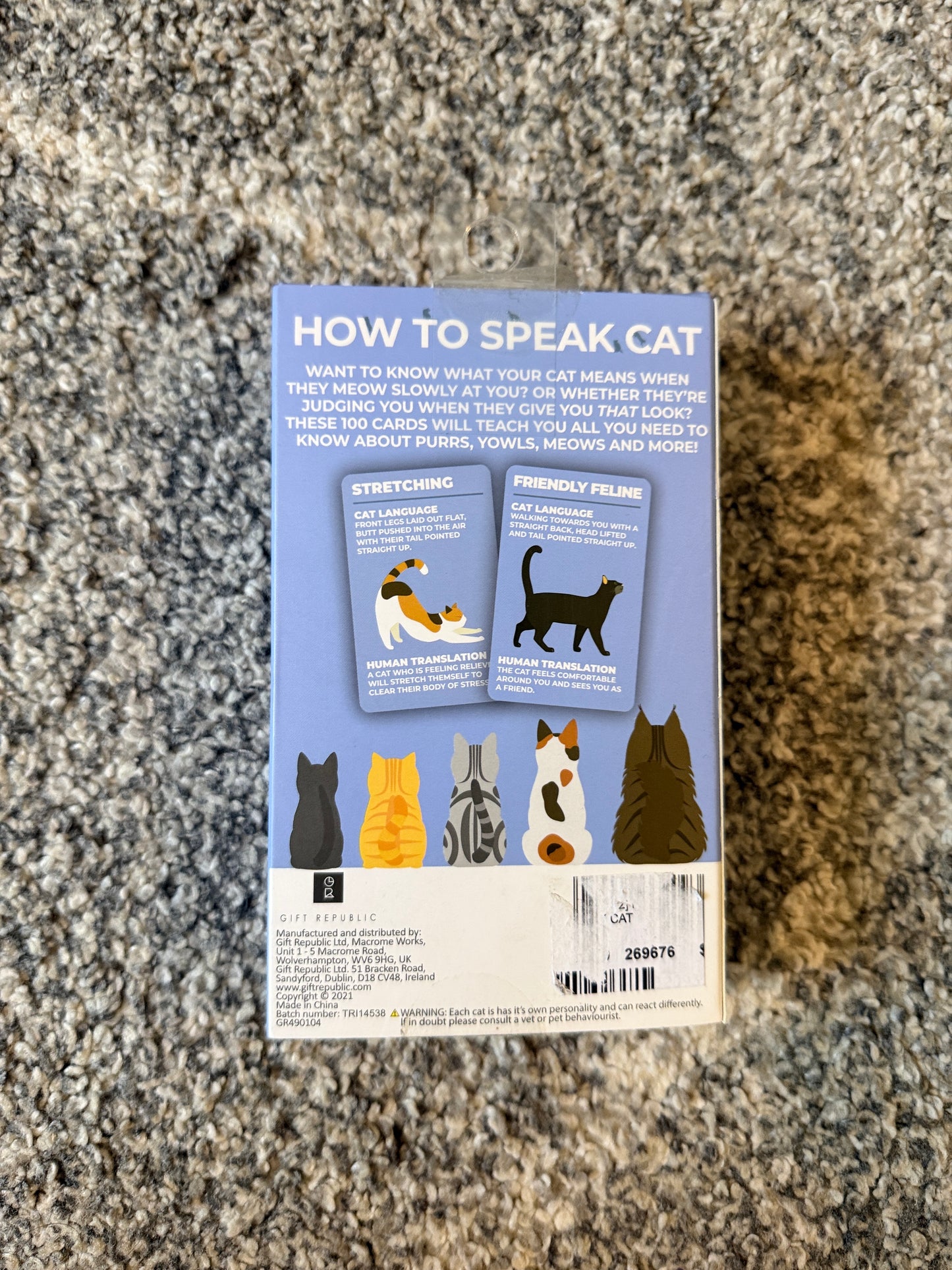 How to Speak Cat - 100 Card Set by Gift Republic