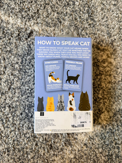 How to Speak Cat - 100 Card Set by Gift Republic