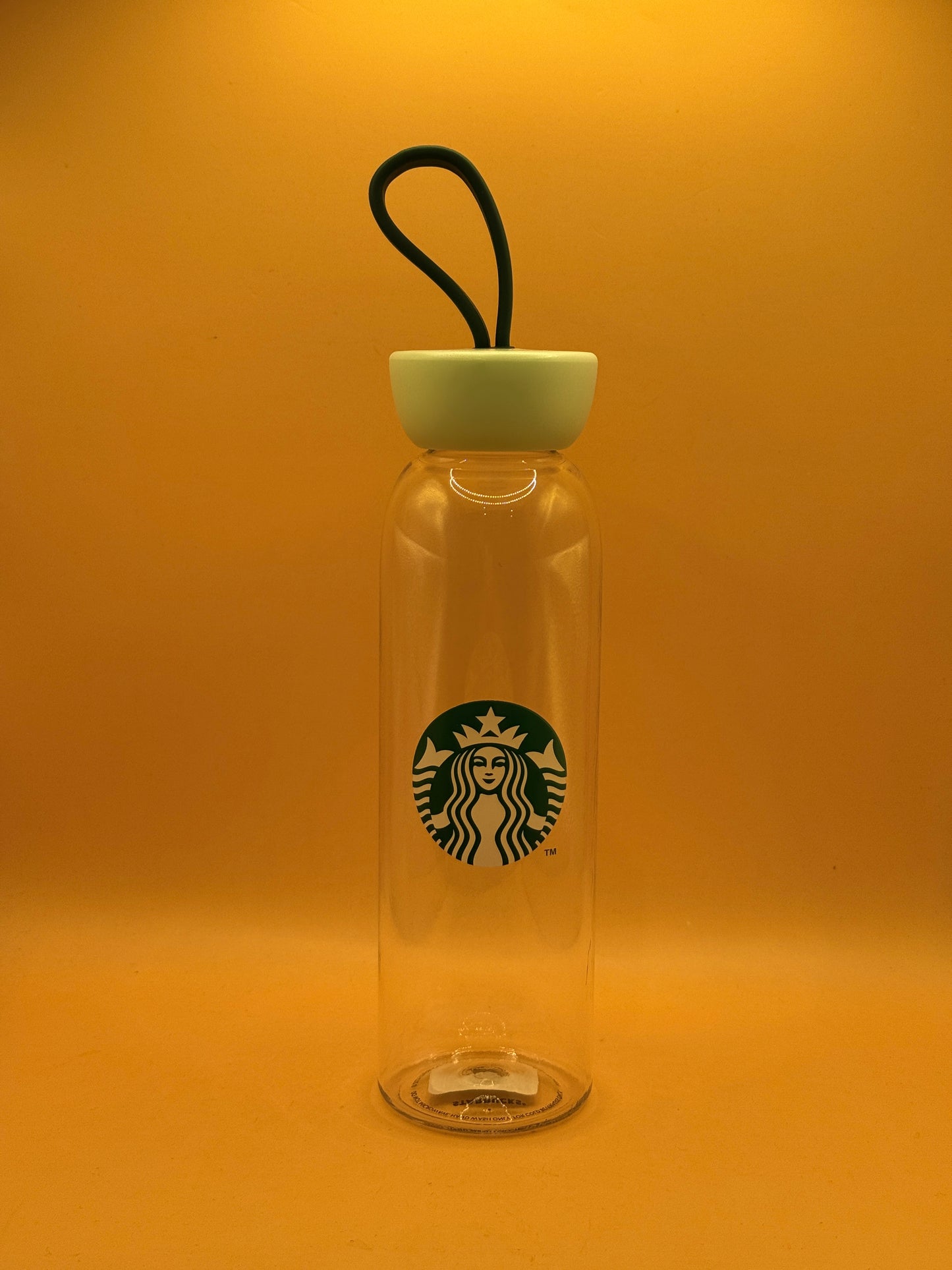 Starbucks Clear Glass Water Bottle