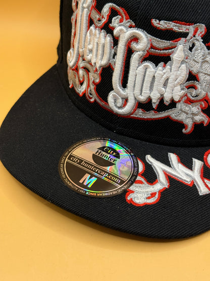 City Hunter New York Embroidered Snapback Cap - Size M/7 (56cm)