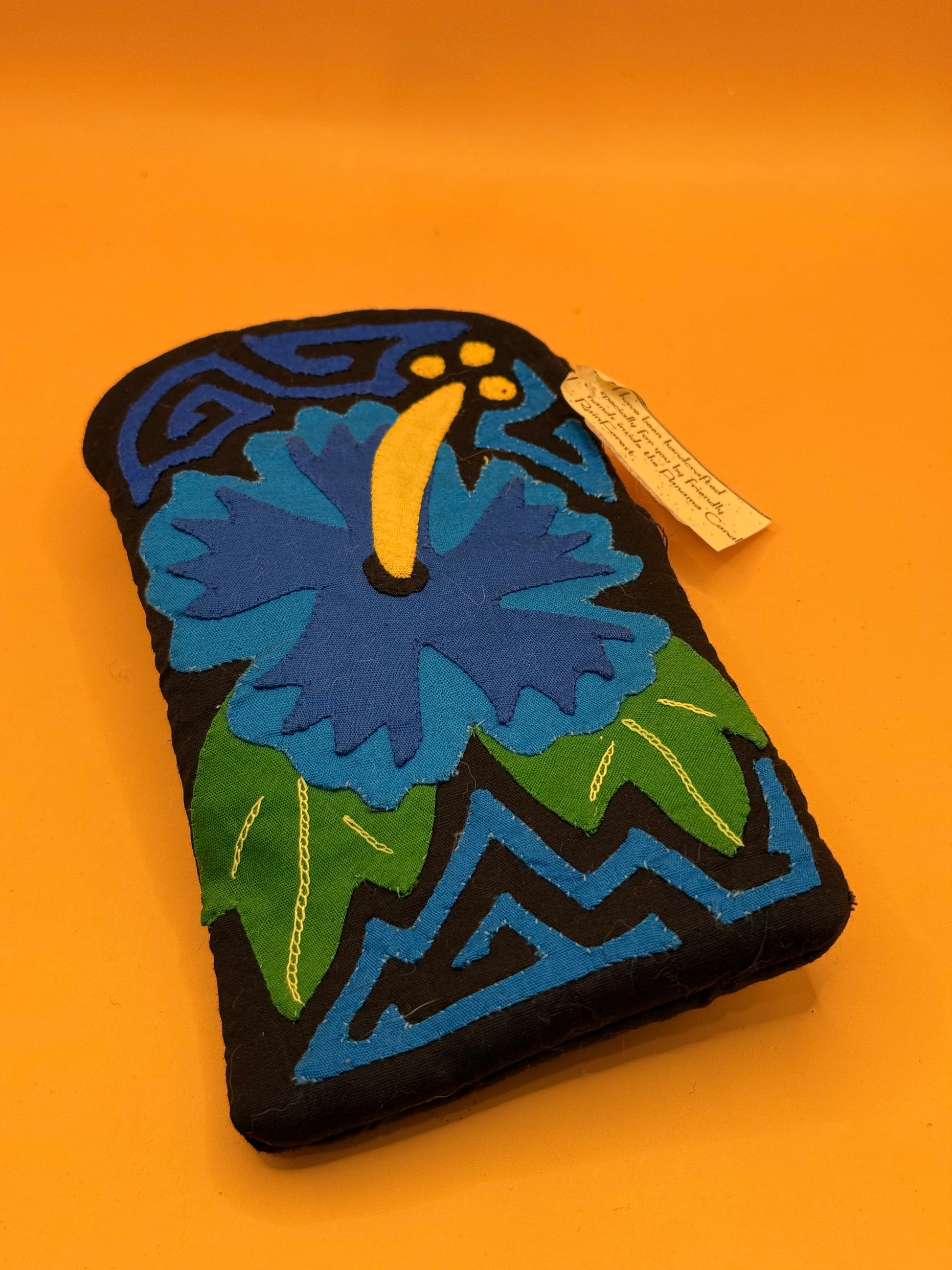 Handcrafted Panama Rainforest Mola Coin Pouch