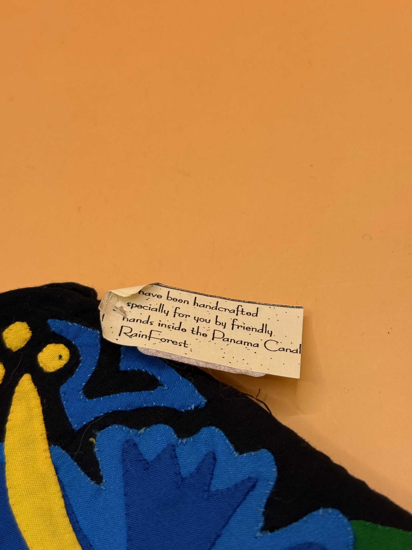 Handcrafted Panama Rainforest Mola Coin Pouch