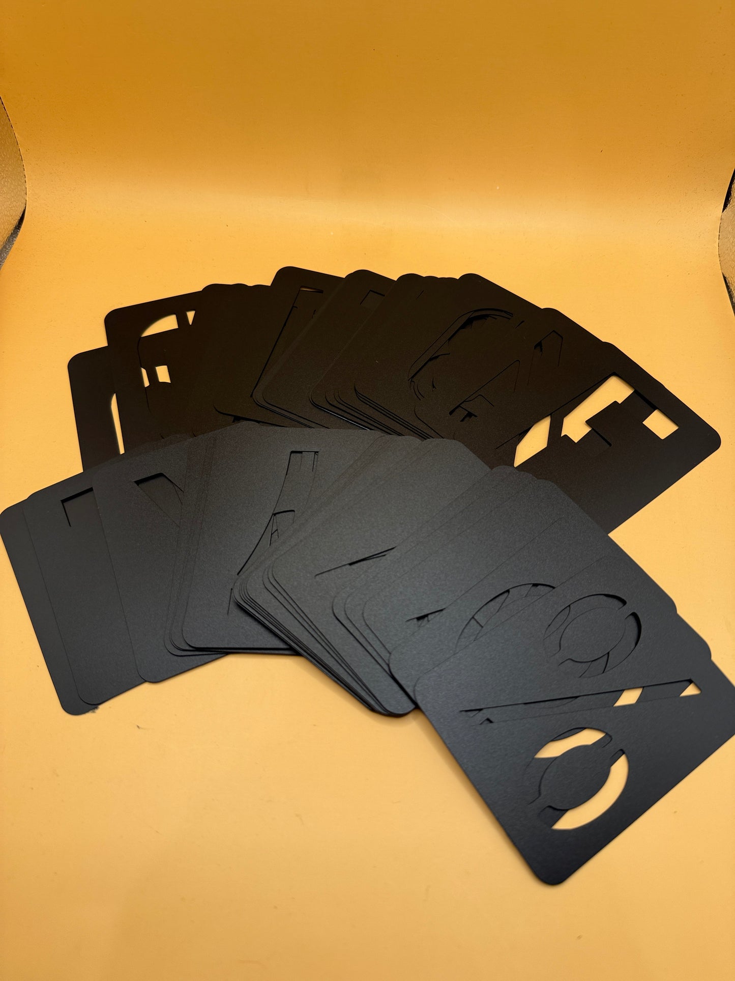 Alphabet Number & Symbol Stencil Card Set