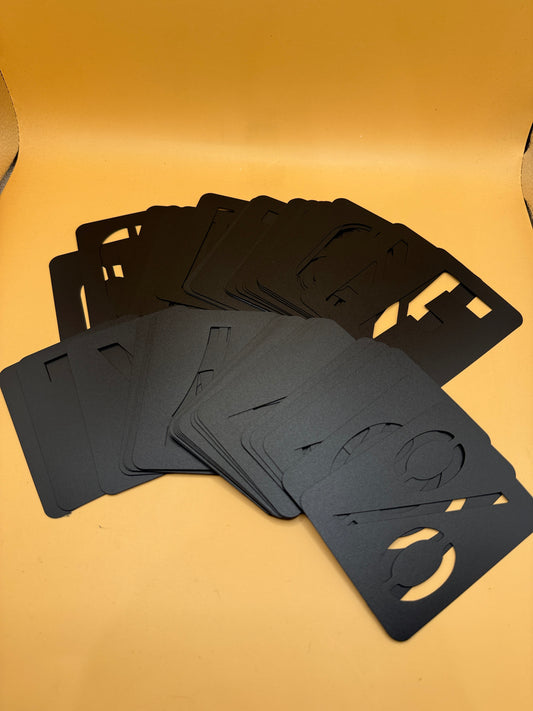 Alphabet Number & Symbol Stencil Card Set