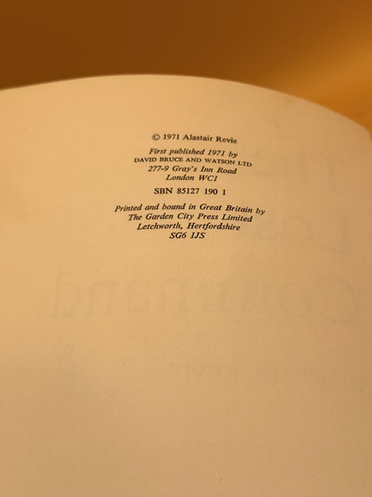 The Lost Command by Alastair Revie (1971)