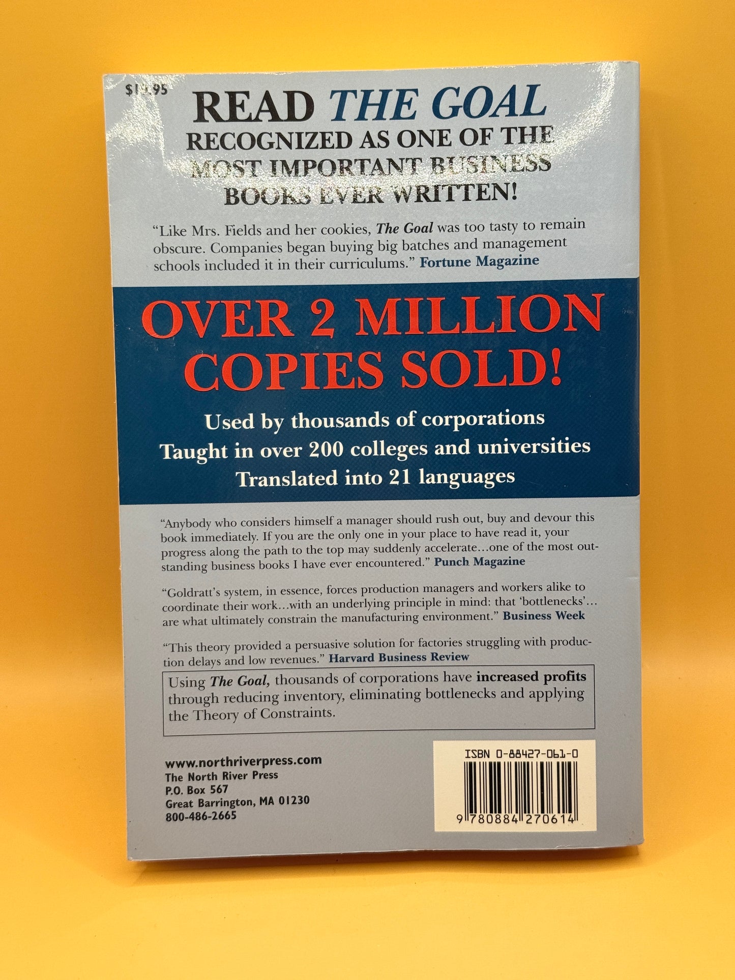 The Goal: A Process of Ongoing Improvement by Eliyahu M. Goldratt and Jeff Cox
