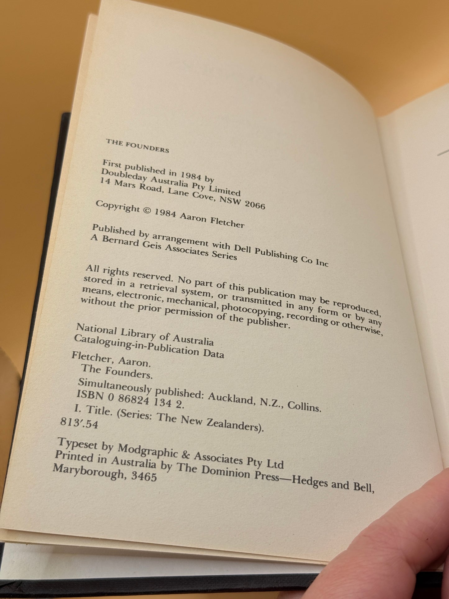 The Founders by Aaron Fletcher (1984)
