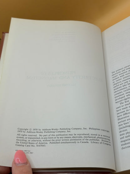Principles of Electricity and Magnetism by E. M. Pugh & E. W. Pugh (1970)