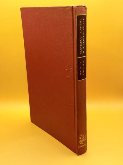 Tables of Physical & Chemical Constants by G. W. C. Kaye & T. H. Laby 13th Edition 1966
