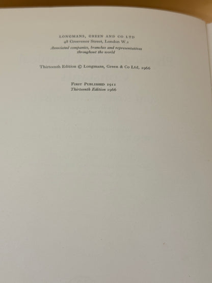 Tables of Physical & Chemical Constants by G. W. C. Kaye & T. H. Laby 13th Edition 1966