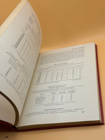 Tables of Physical & Chemical Constants by G. W. C. Kaye & T. H. Laby 13th Edition 1966