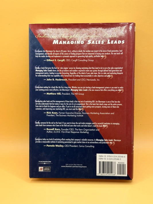 Managing Sales Leads by James Obermayer