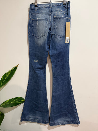 Ksubi Joplin Flare Starsky Blue Jeans Size 24