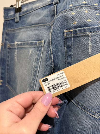 Ksubi Joplin Flare Starsky Blue Jeans Size 24
