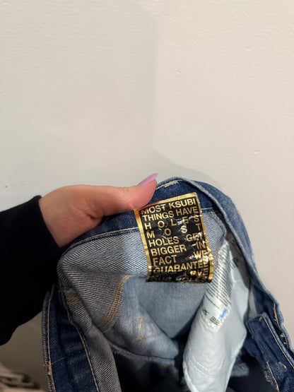 Ksubi Joplin Flare Starsky Blue Jeans Size 24