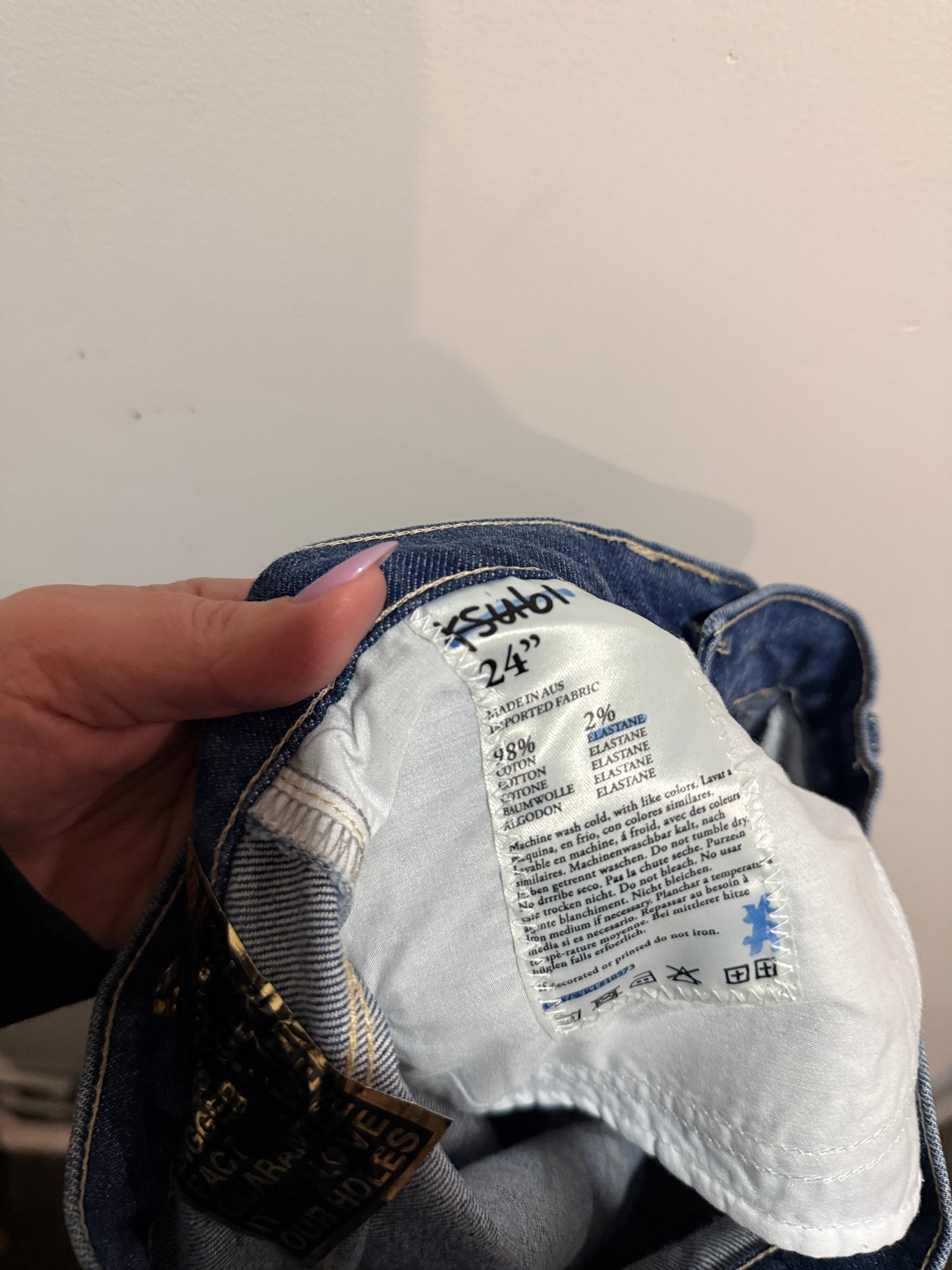 Ksubi Joplin Flare Starsky Blue Jeans Size 24