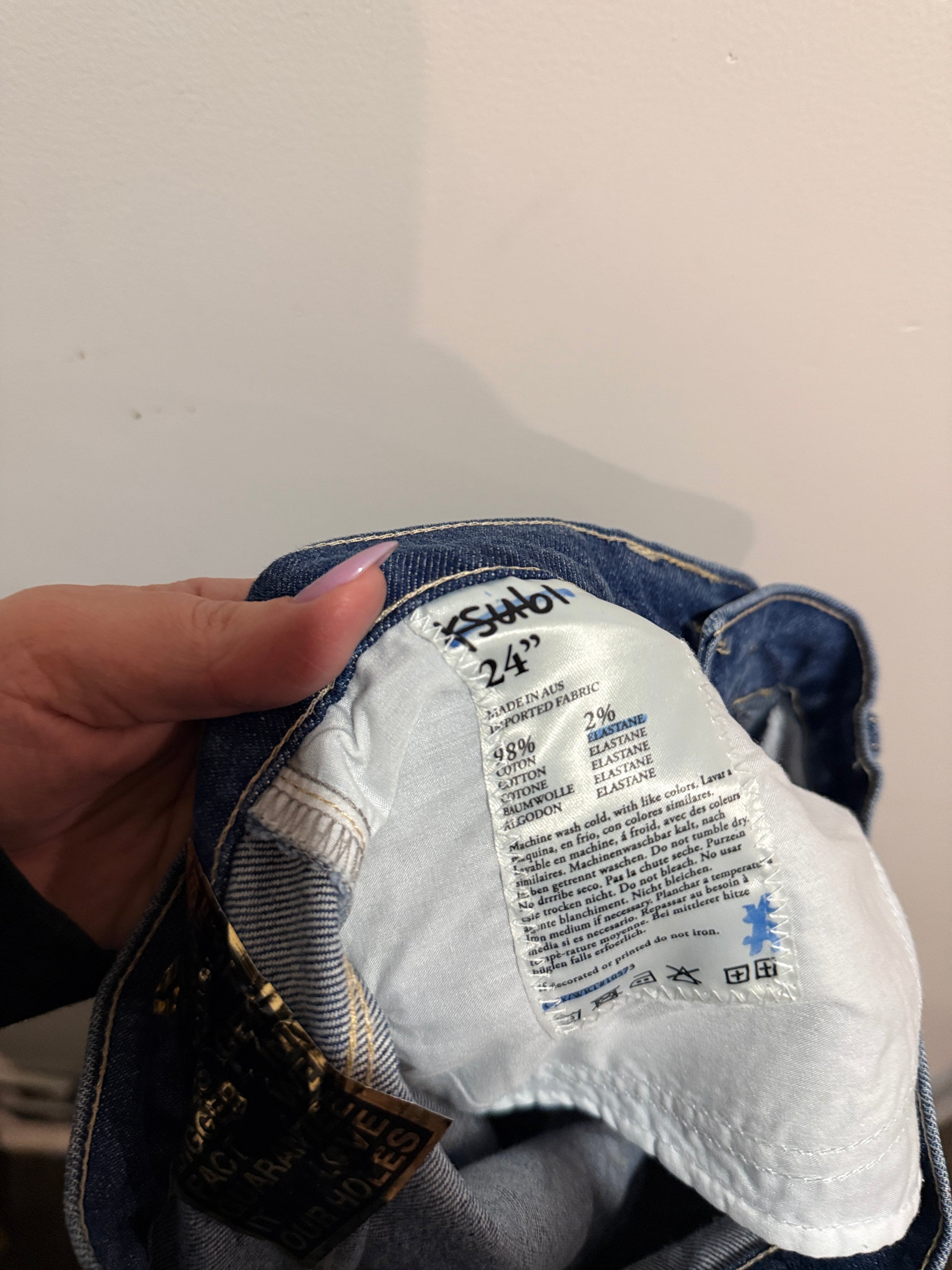 Ksubi Joplin Flare Starsky Blue Jeans Size 24