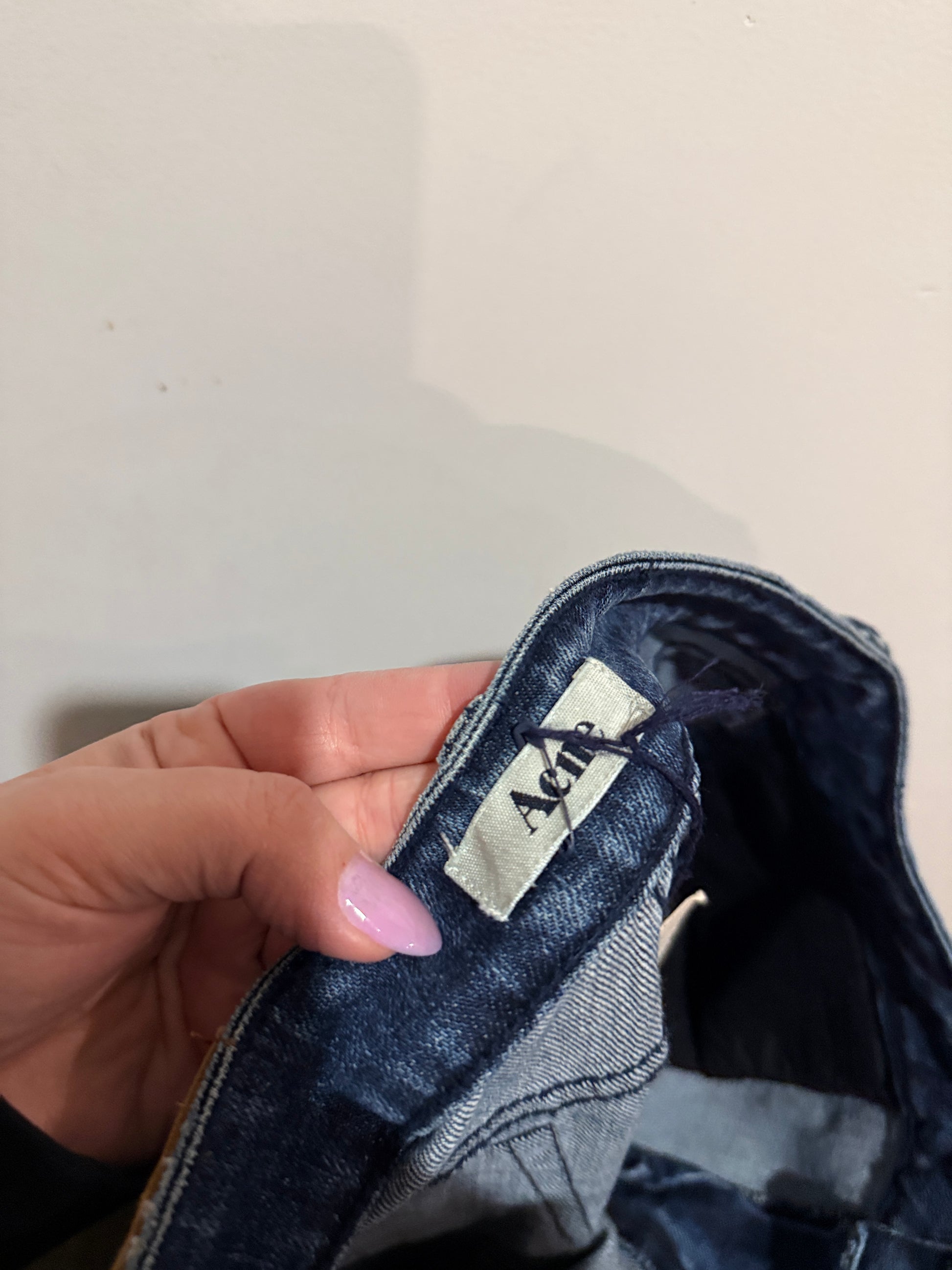 Acne Kex Slice Distressed Jeans Size 38