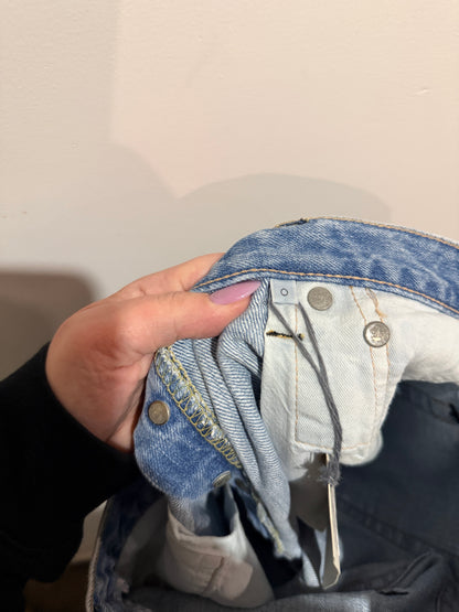 UNUSED Paint-Splatter Denim Jeans - Size 0