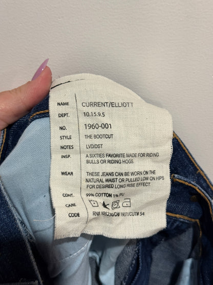 Current/Elliott The Bootcut Distressed Jeans Size 28