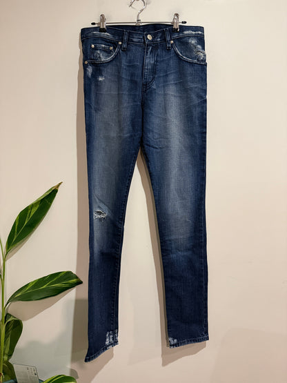 Nobody Denim Distressed Straight Jeans Size 29