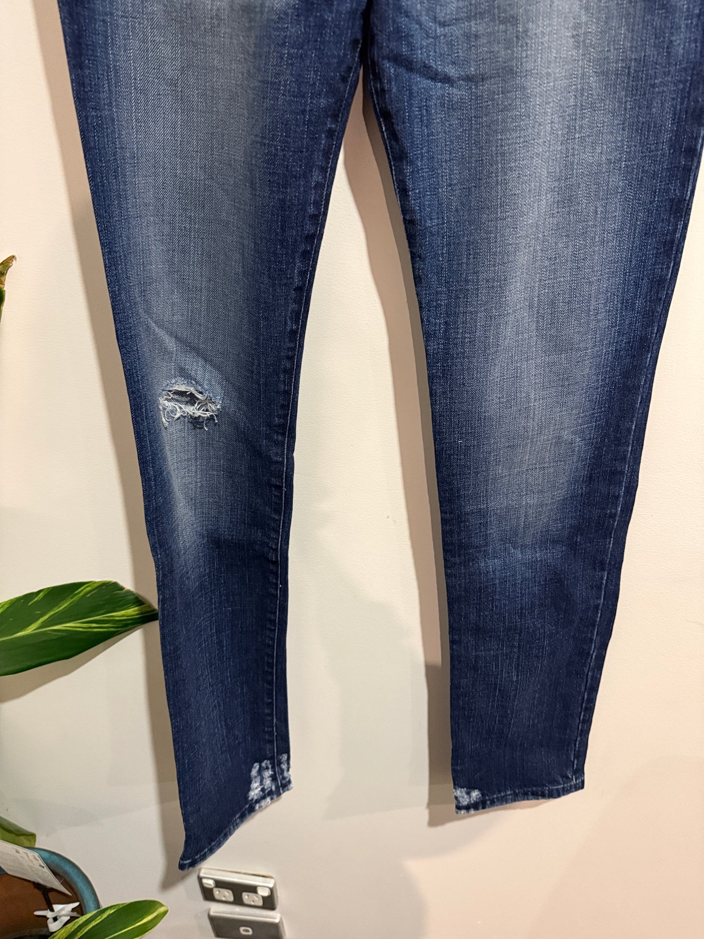Nobody Denim Distressed Straight Jeans Size 29