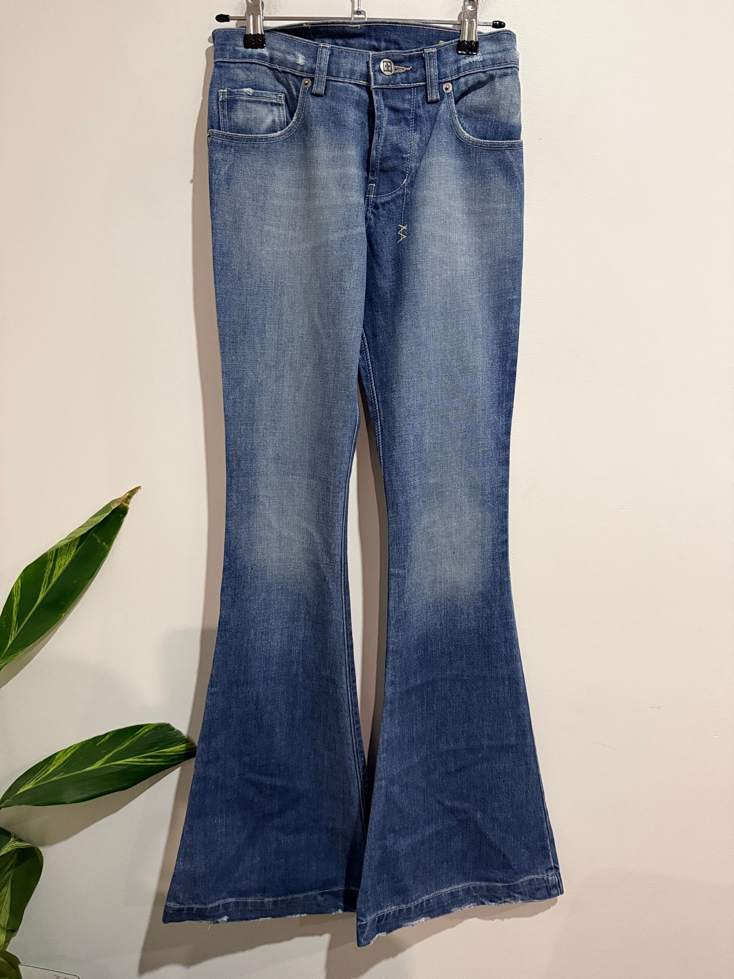Ksubi Joplin Flare Starsky Blue Jeans Size 24