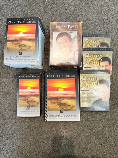 Get the Edge, Personal Power & Power Talk by Anthony Robbins CD Collection