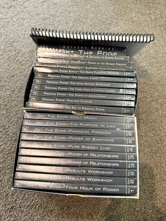 Get the Edge, Personal Power & Power Talk by Anthony Robbins CD Collection