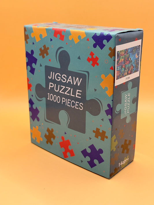 1000-Piece Mini Piece Jigsaw Puzzle – Colourful Night Town