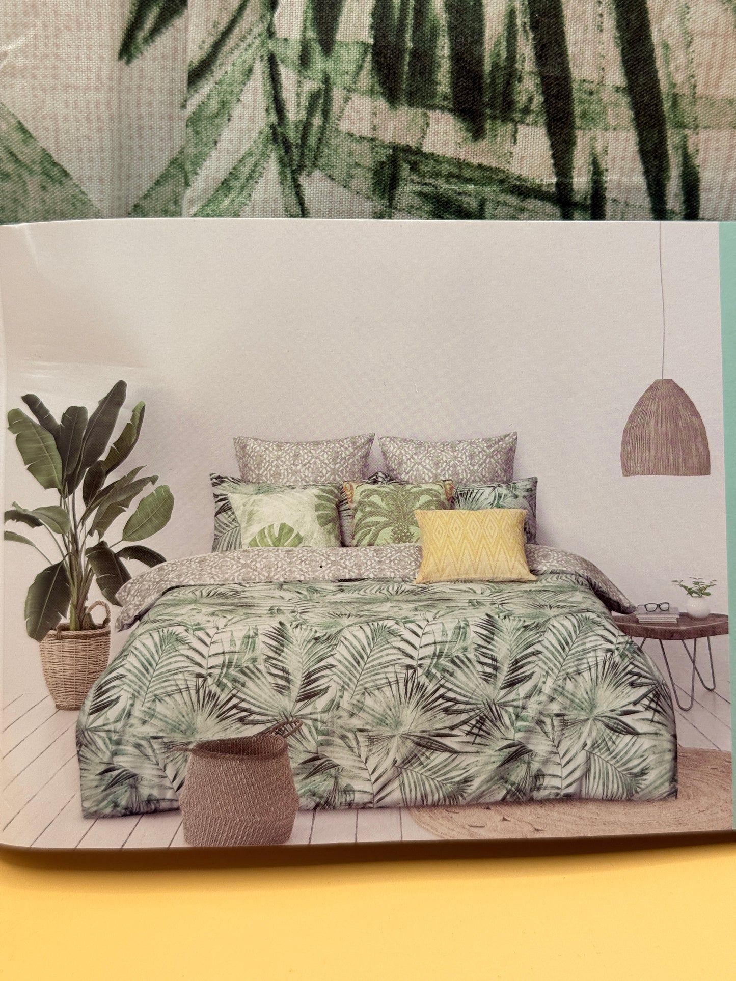 Ombre Home Urban Jungle Fern Quilt Cover Set – Queen 210 × 210cm